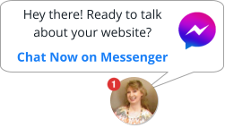 Hey there! Ready to talk about your website?   Chat Now on Messenger